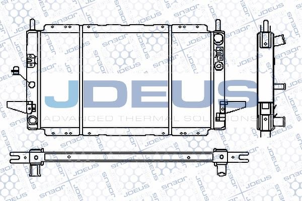 J. Deus RA0120600S Radiator, engine cooling RA0120600S