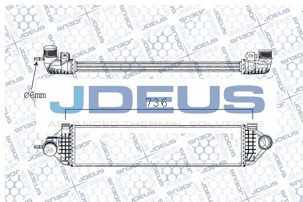 J. Deus M-812138A Intercooler, charger M812138A
