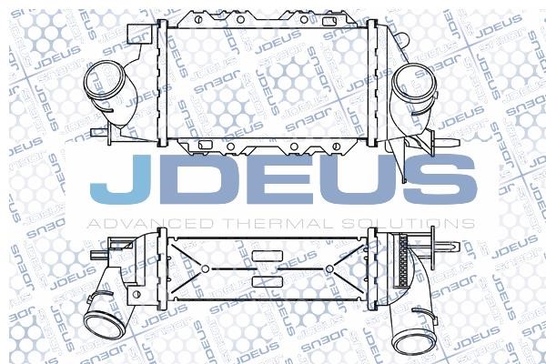 J. Deus M-820050A Intercooler, charger M820050A