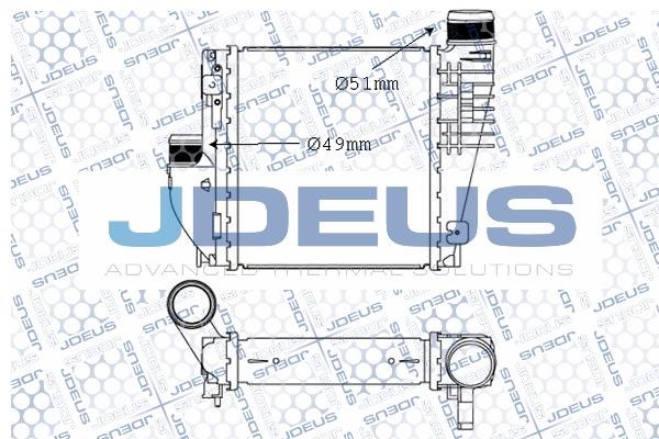 J. Deus M-821046A Intercooler, charger M821046A