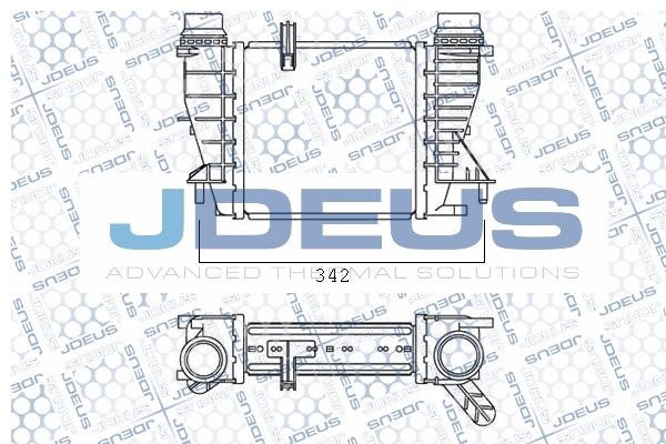 J. Deus M-823044A Intercooler, charger M823044A