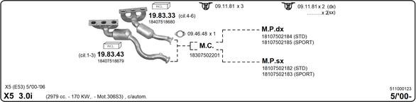 Imasaf 511000123 Exhaust system 511000123