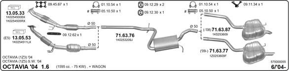 Imasaf 575000055 Exhaust system 575000055