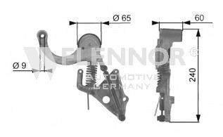 Flennor FA99391 V-ribbed belt tensioner (drive) roller FA99391