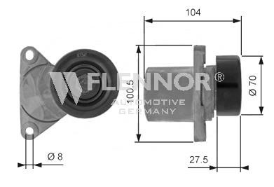Flennor FS54916 V-ribbed belt tensioner (drive) roller FS54916