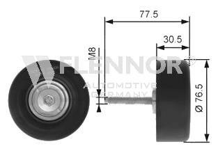 Flennor FU23940 V-ribbed belt tensioner (drive) roller FU23940