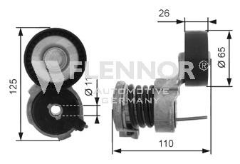 Flennor FS99496 V-ribbed belt tensioner (drive) roller FS99496