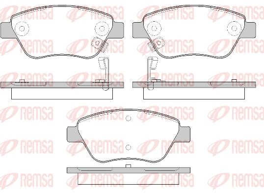 Kawe 0858 41 Front disc brake pads, set 085841