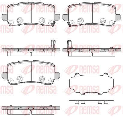 Kawe 1565 05 Front disc brake pads, set 156505