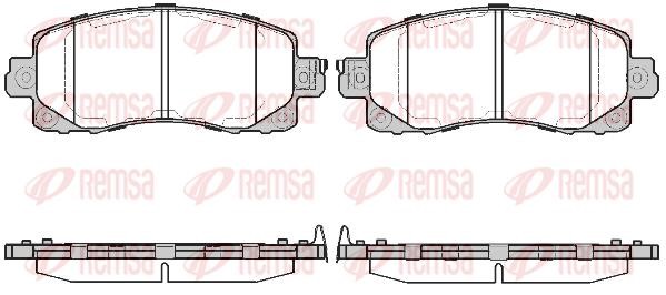 Kawe 1741 04 Brake Pad Set, disc brake 174104