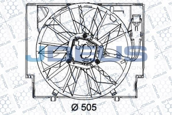 J. Deus EV0050230 Hub, engine cooling fan wheel EV0050230