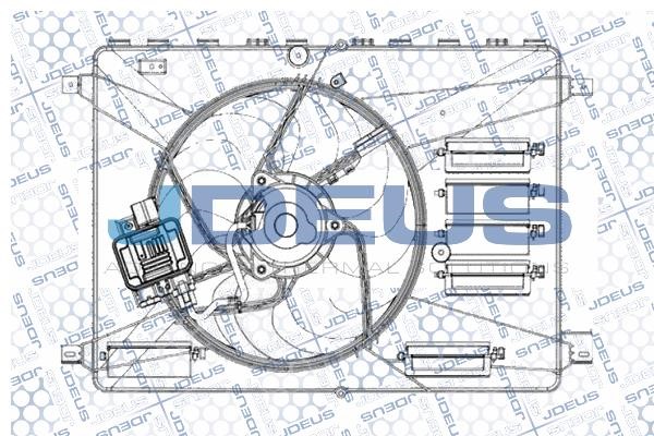 J. Deus EV0121270 Fan, radiator EV0121270