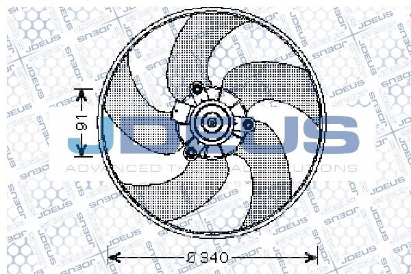 J. Deus EV0210300 Fan, radiator EV0210300