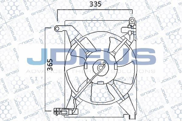 J. Deus EV0560101 Hub, engine cooling fan wheel EV0560101