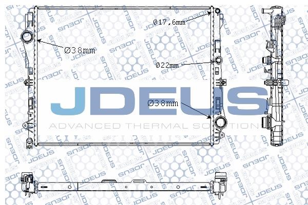 J. Deus M-0171230 Radiator, engine cooling M0171230