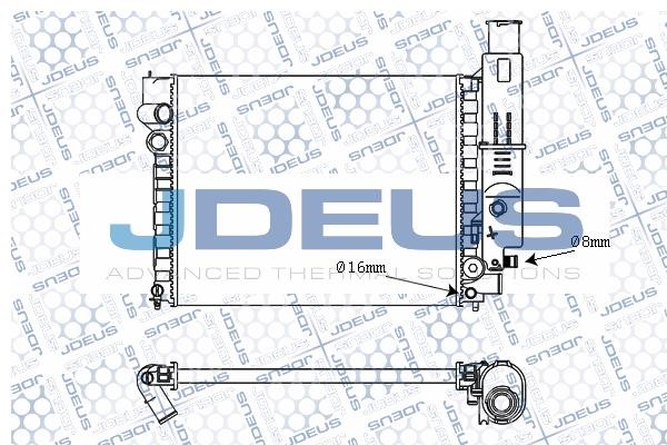 J. Deus M-021011A Radiator, engine cooling M021011A