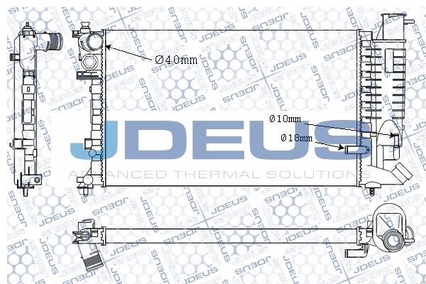 J. Deus M-021055A Radiator, engine cooling M021055A