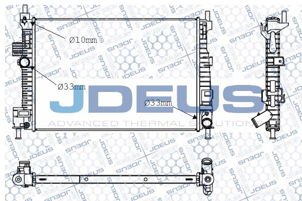 J. Deus M-0120800 Radiator, engine cooling M0120800