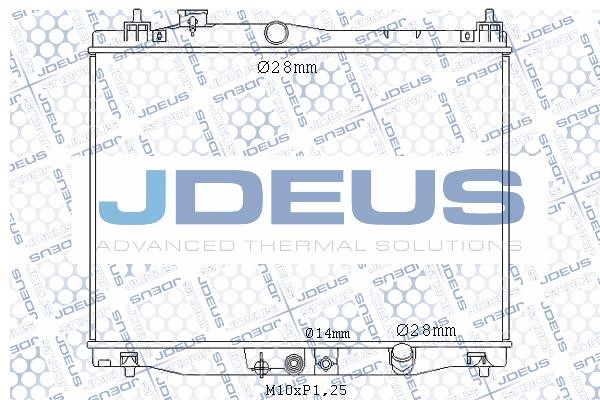 J. Deus M-0130140 Radiator, engine cooling M0130140