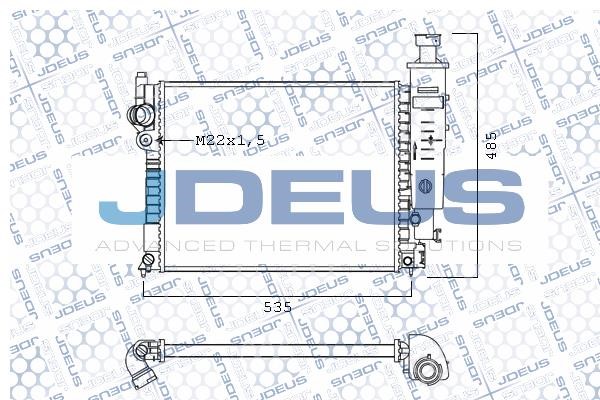 J. Deus M-021010A Radiator, engine cooling M021010A