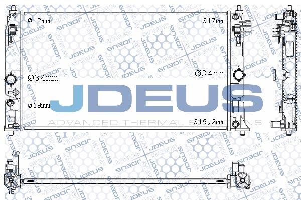 J. Deus M-0281010 Radiator, engine cooling M0281010