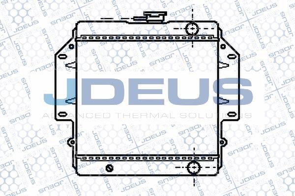 J. Deus M-0420140 Radiator, engine cooling M0420140