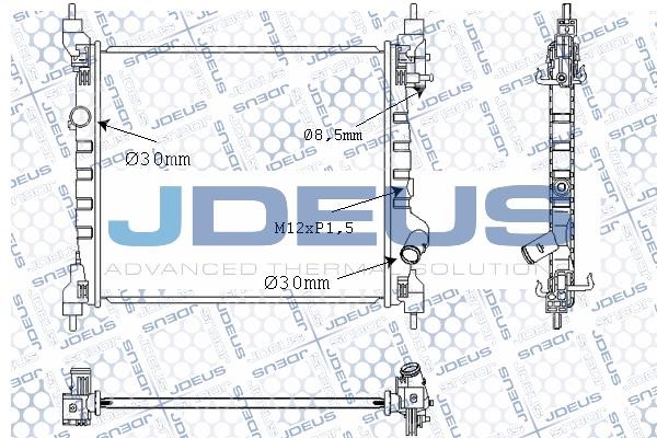 J. Deus M-0560140 Radiator, engine cooling M0560140