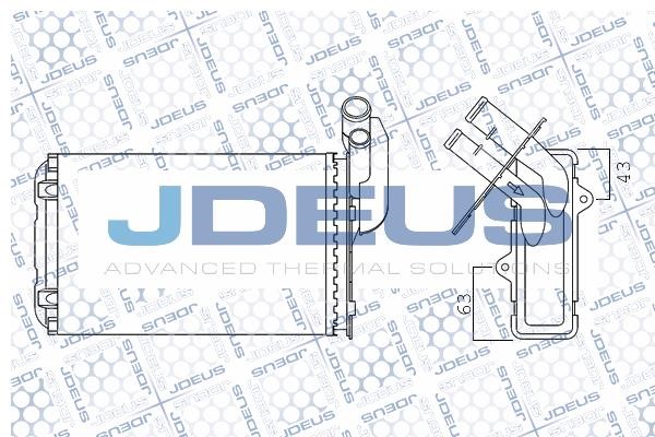 J. Deus M-2230100 Heat exchanger, interior heating M2230100