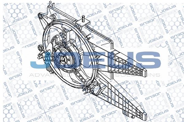 J. Deus EV0110990 Hub, engine cooling fan wheel EV0110990