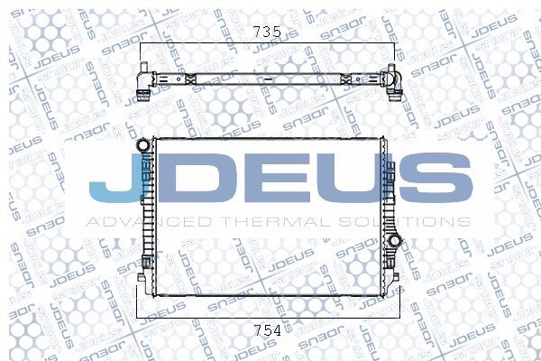 J. Deus M-0300720 Radiator, engine cooling M0300720