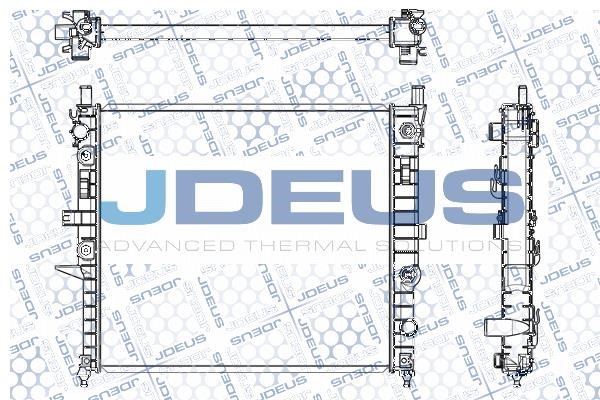J. Deus M-0171260 Radiator, engine cooling M0171260