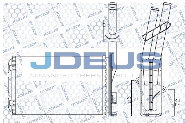 J. Deus M-2230070 Heat exchanger, interior heating M2230070
