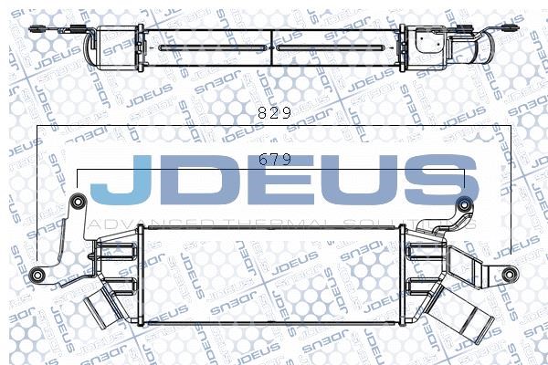 J. Deus M-818043A Intercooler, charger M818043A