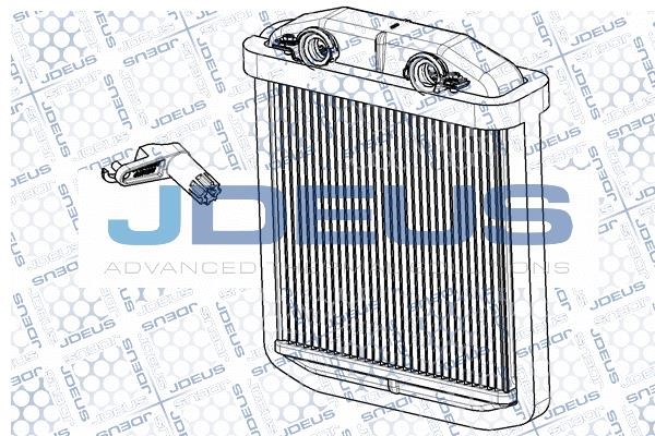 J. Deus RA2231100 Heat exchanger, interior heating RA2231100