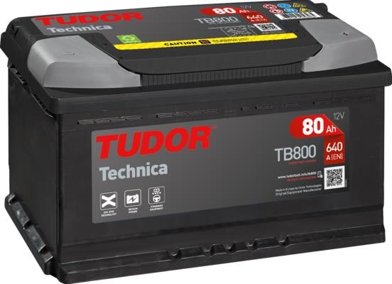 Tudor _TB800 Battery Tudor 12V 80AH 640A(EN) R+ TB800