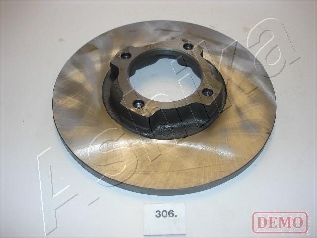Ashika 60-03-306C Unventilated front brake disc 6003306C
