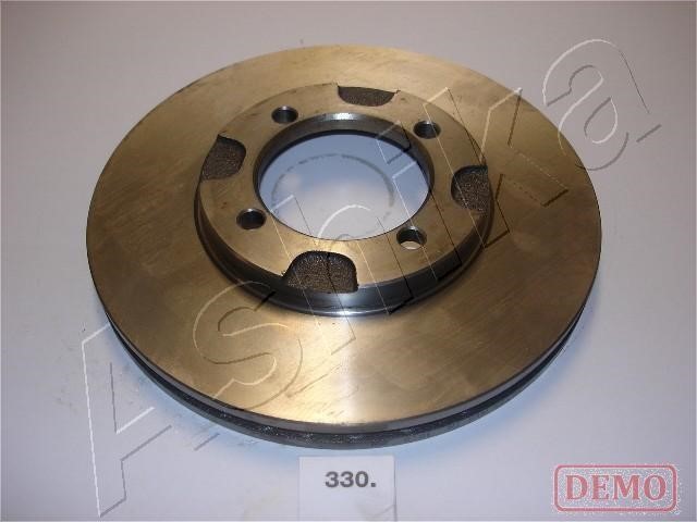 Ashika 60-03-330C Front brake disc ventilated 6003330C