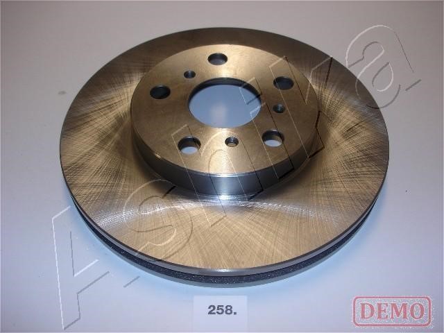 Ashika 60-02-258C Front brake disc ventilated 6002258C