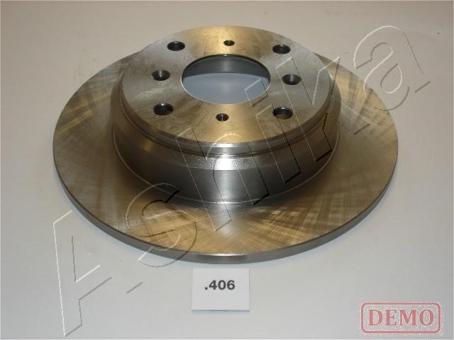 Ashika 61-04-406C Rear brake disc, non-ventilated 6104406C