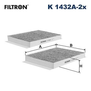 Filtron K 1432A-2X Filter, interior air K1432A2X