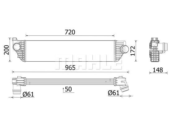 Mahle/Behr Intercooler, charger – price 1089 PLN