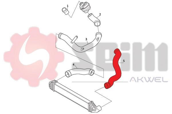 Intercooler pipe Seim 981999