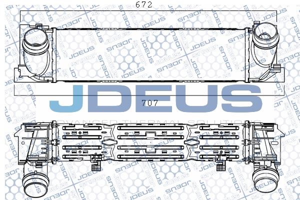 J. Deus M-805077A Intercooler, charger M805077A