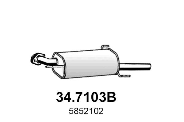 347103B Asso Rear Muffler
