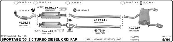 Imasaf 648000022 Exhaust system 648000022