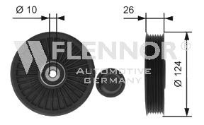 Flennor FS99421 V-ribbed belt tensioner (drive) roller FS99421