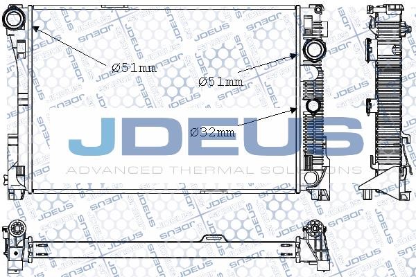 J. Deus M-0170520 Radiator, engine cooling M0170520