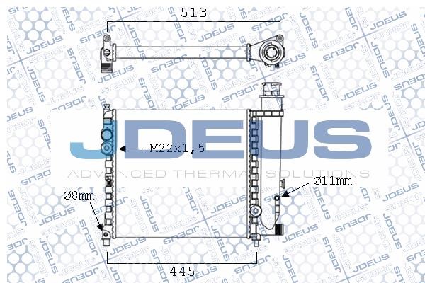J. Deus M-0210010 Radiator, engine cooling M0210010