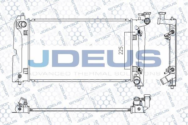 J. Deus M0280100 Radiator, engine cooling M0280100