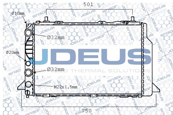 J. Deus M-0010690 Radiator, engine cooling M0010690